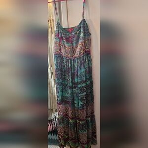 Betsey Johnson Colorful Maxi, Size 14